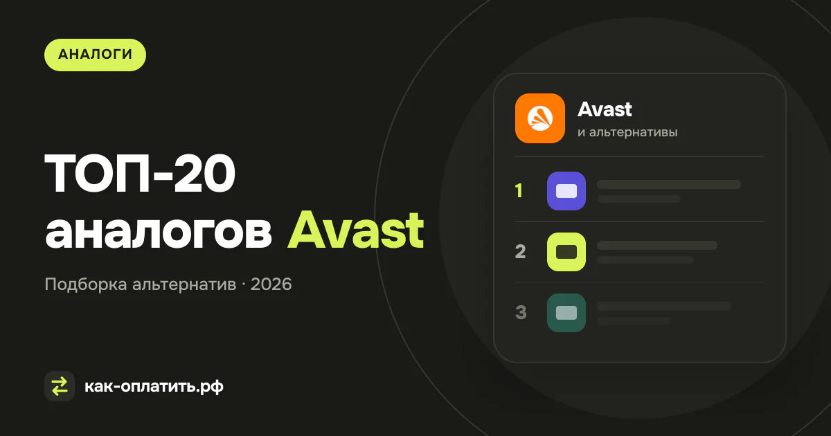 ТОП-20 аналогов Avast, российских и международных