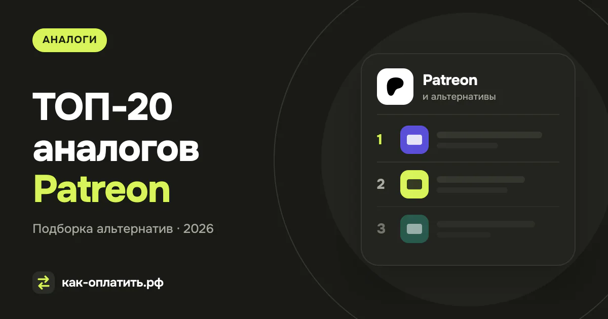 ТОП-20 аналогов Patreon, российских и международных