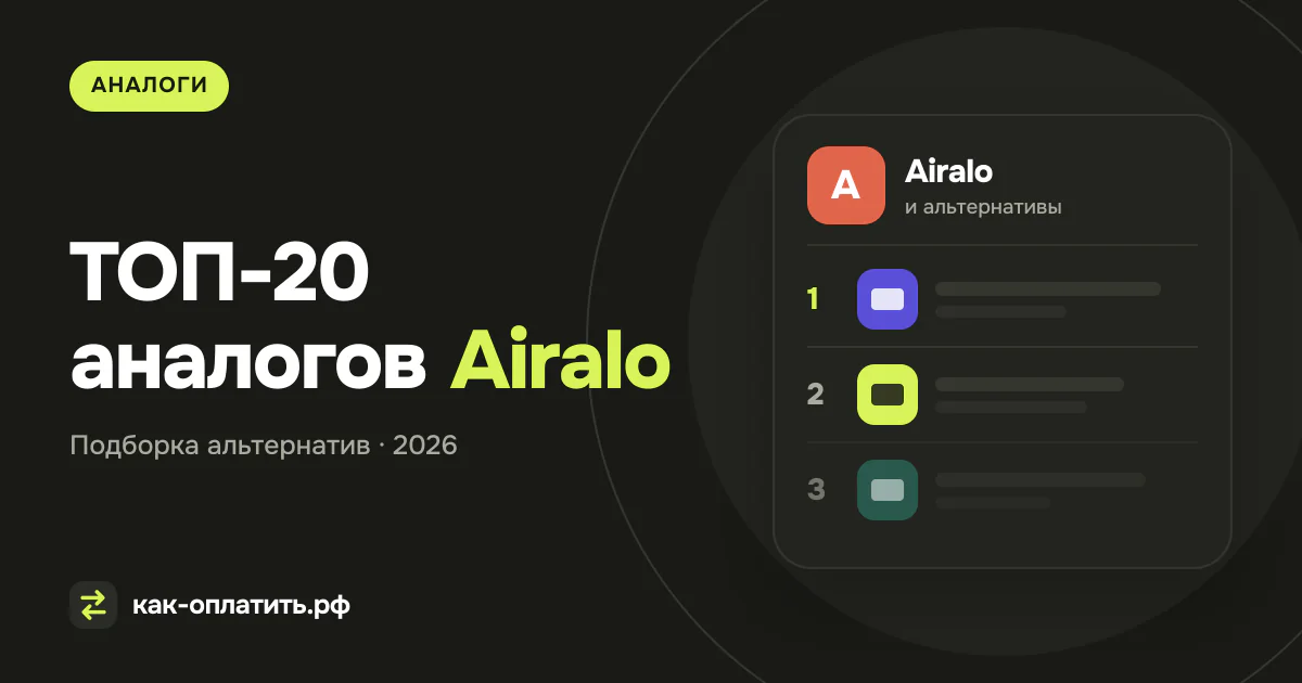 ТОП-20 аналогов Airalo, российских и международных