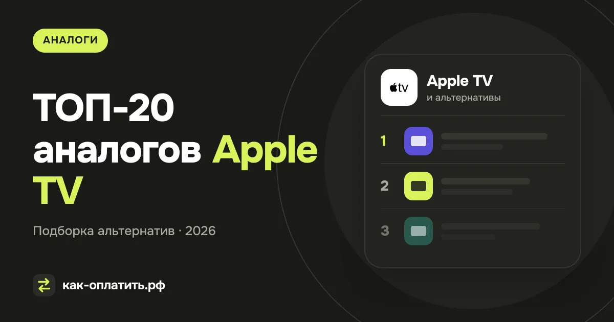 ТОП-20 аналогов Apple TV, российских и международных