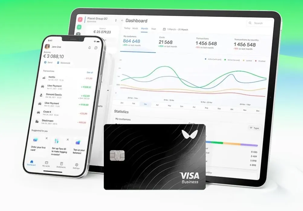 Wallester — виртуальные Visa для юридических лиц логотип