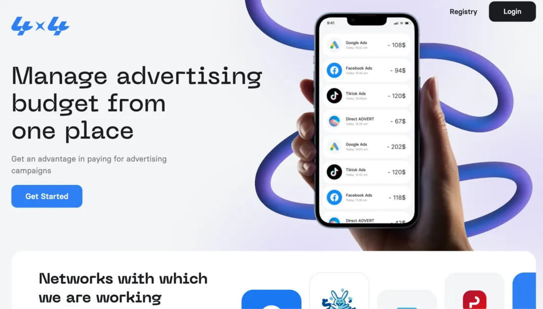 4x4cards — только для арбитража трафика логотип