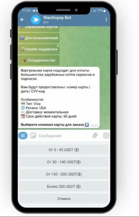 Обзор Wanttopay, карты для оплаты зарубежных сервисов в долларах США