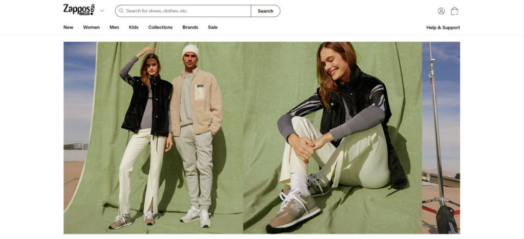 Как оплатить Zappos в России Zappos главная страница