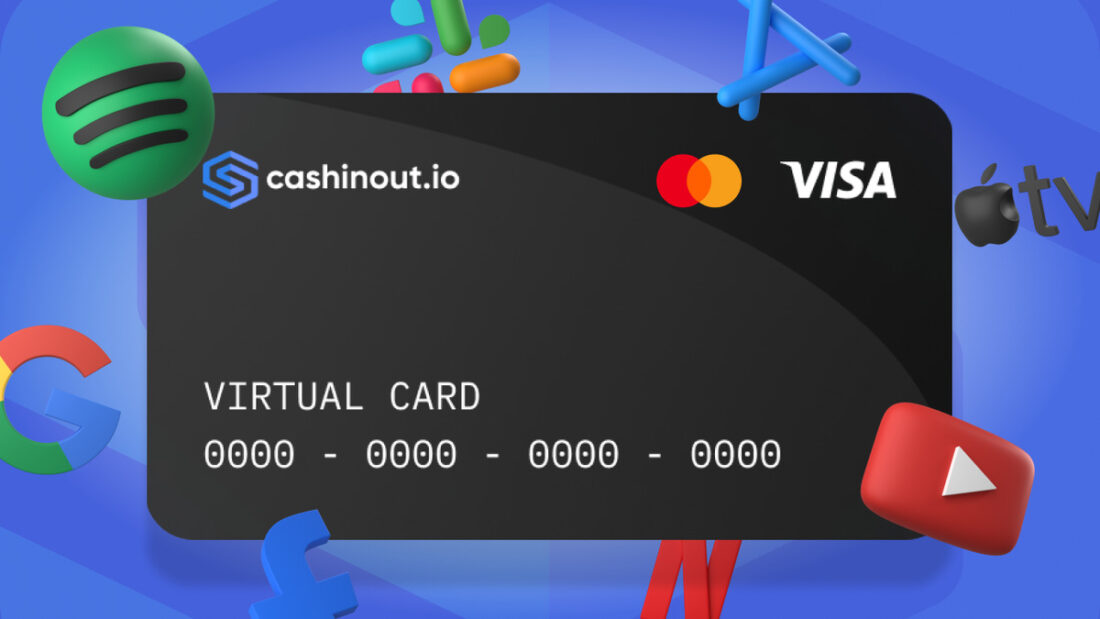 Cashinout — телеграм бот для выпуска виртуальных карт логотип